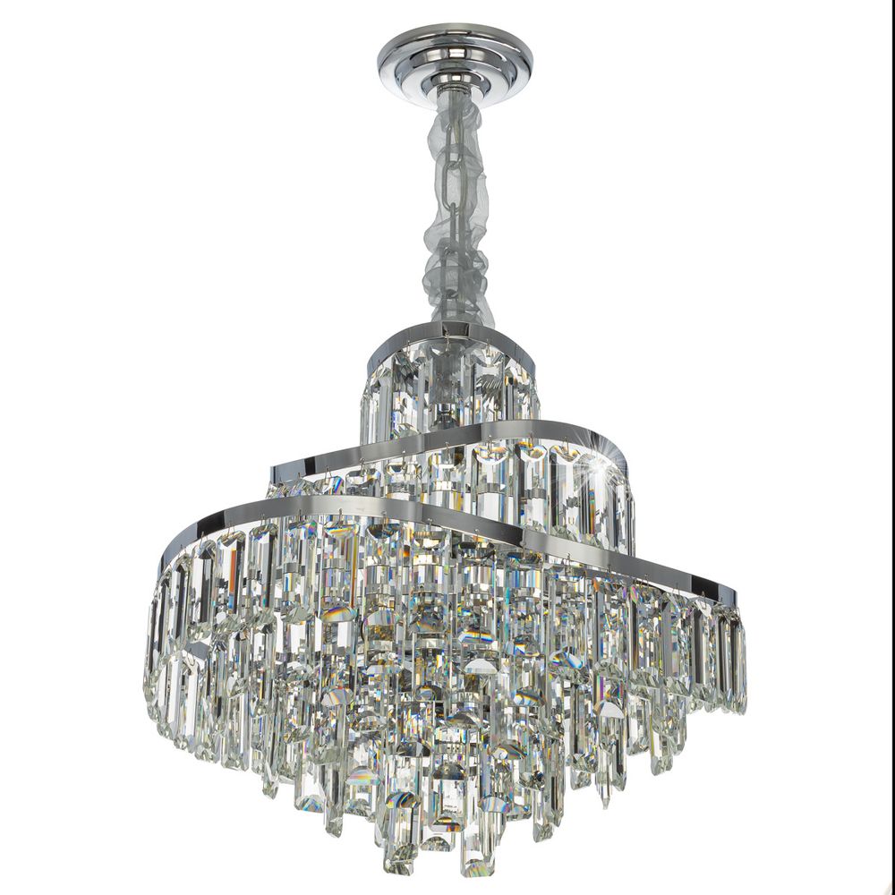 Citilux NAIAD CL315151 Люстра хрустальная подвесная Хром