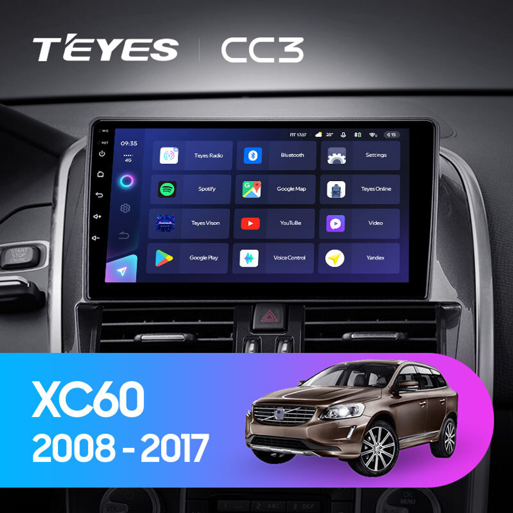 Teyes CC3 9"для Volvo XC60 2008-2013