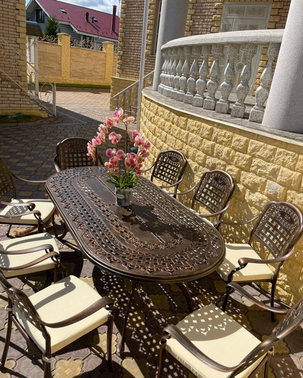 Металлическая мебель из литого алюминия Gera 8