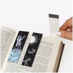 Закладки для книг с магнитом DEEP SPACE, набор 6 шт., блестки, ЮНЛАНДИЯ, 113445