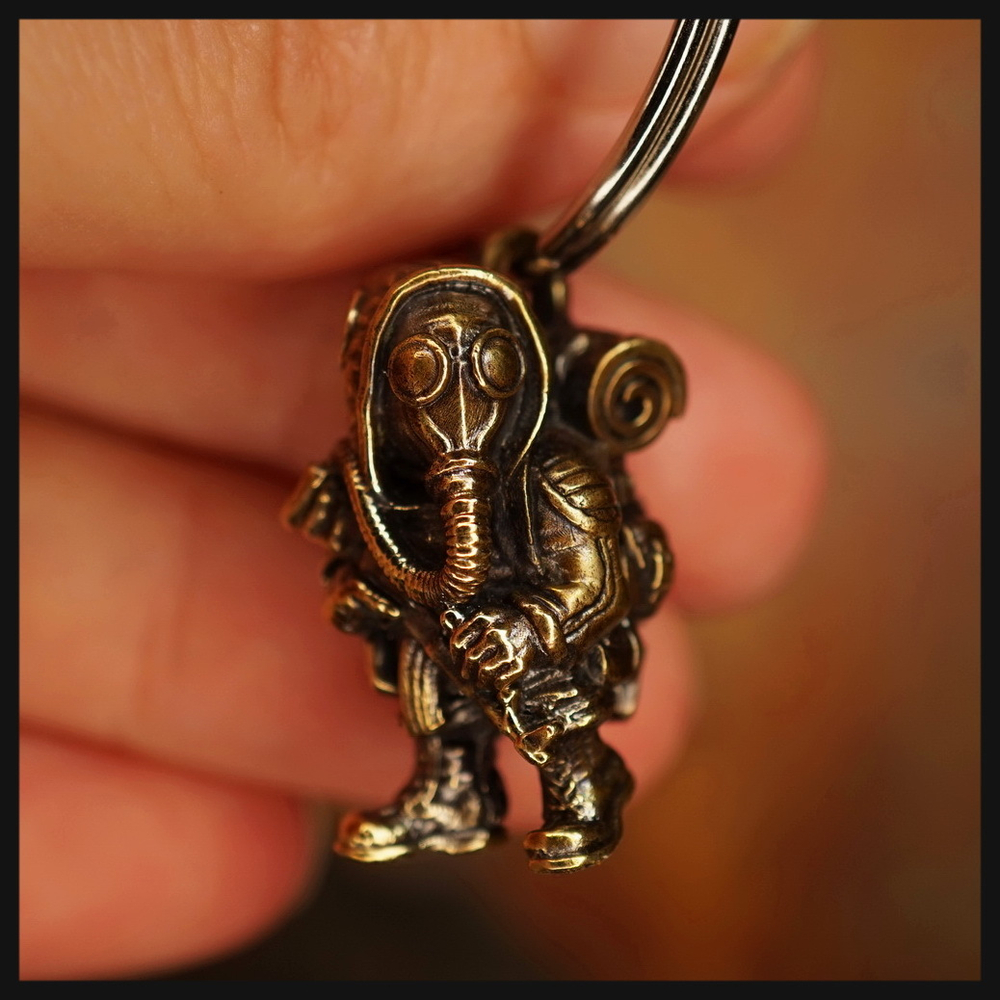 Брелок для ключей "Сталкер" , бронза