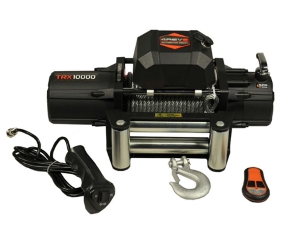 Лебедка автомобильная 4REVO 10000 12V со стальным тросом
