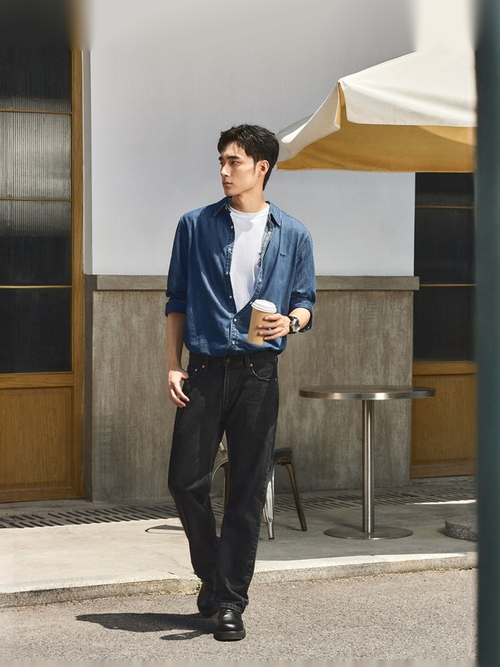 Мужские свободные прямые джинсы Levi's 555 Relaxed Straight A7223-0007