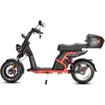 Электроскутер CityCoco WHITE SIBERIA PRO BLACK EDITION 5000W