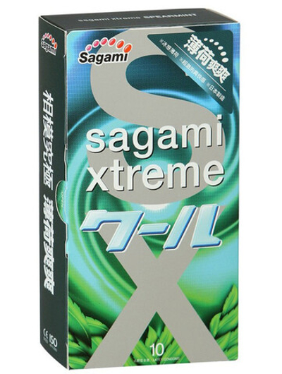 Презервативы ультратонкие Sagami Xtreme Mint №10 (10 шт.)