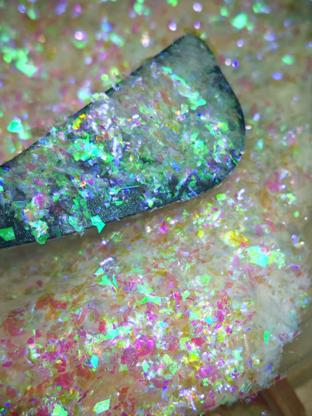 Хлопья - слюда 88717 хамелеон прозрачный - для литья изделий и творчества