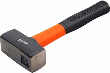 Кувалда SPARTA 1000 г, фибергласовая обрезиненная рукоятка 10913