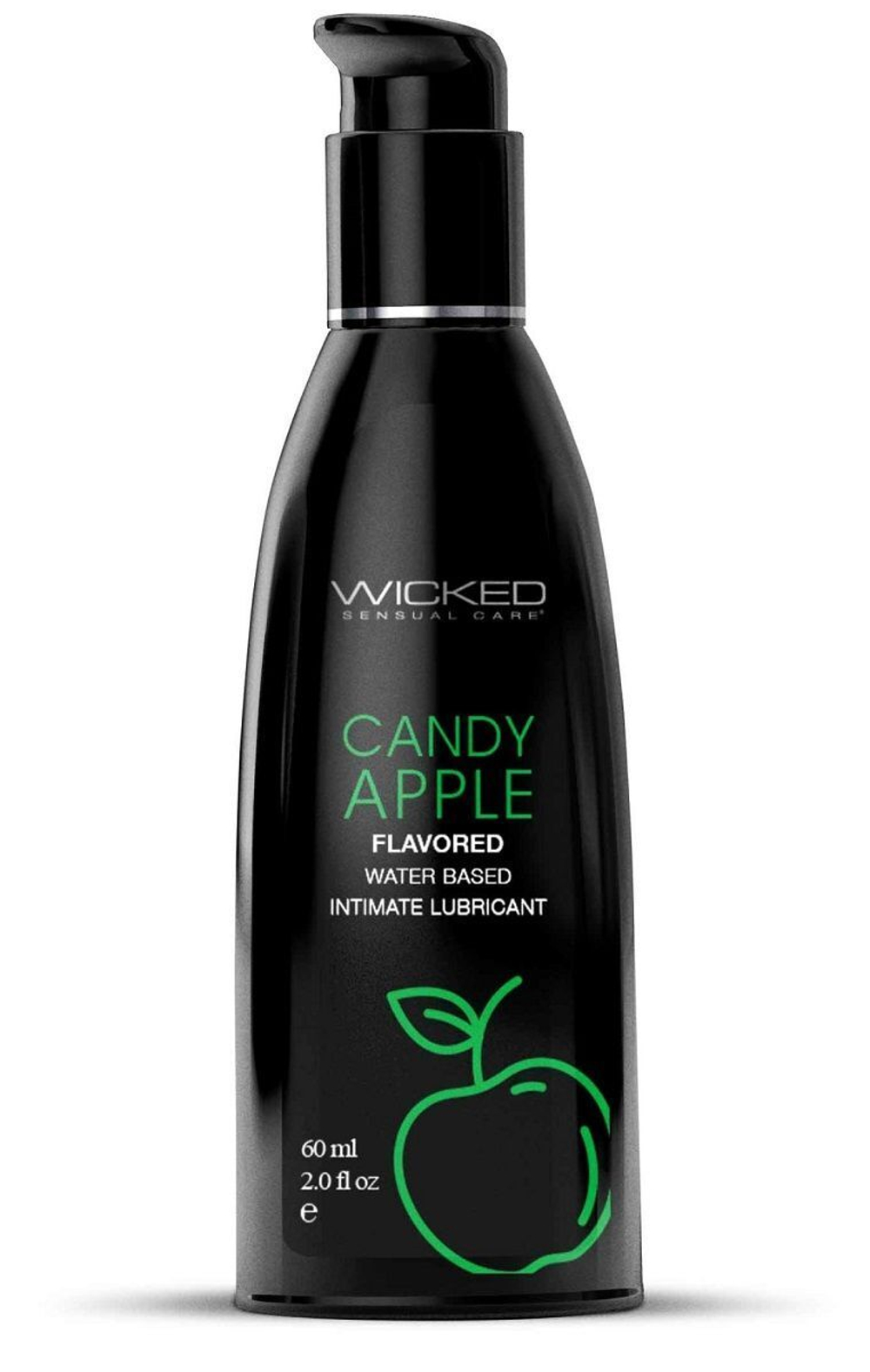 Лубрикант с ароматом сахарного яблока Wicked Aqua Candy Apple - 60 мл.