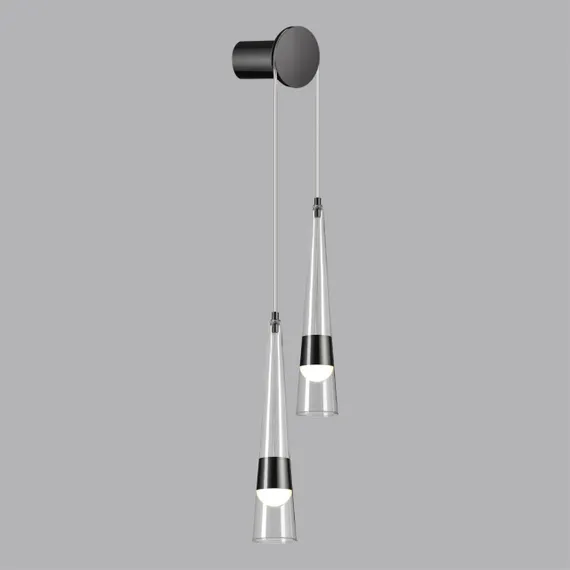 5044/24WL L-VISION ODL24 000 глянц.темн.хром/прозрачный/металл/стекло Бра LED 24W 3000K 2536Лм LUMP