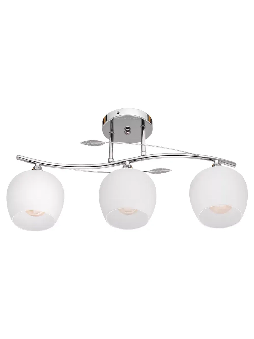 Люстра потолочная HEMI E27*3*60W хром белый