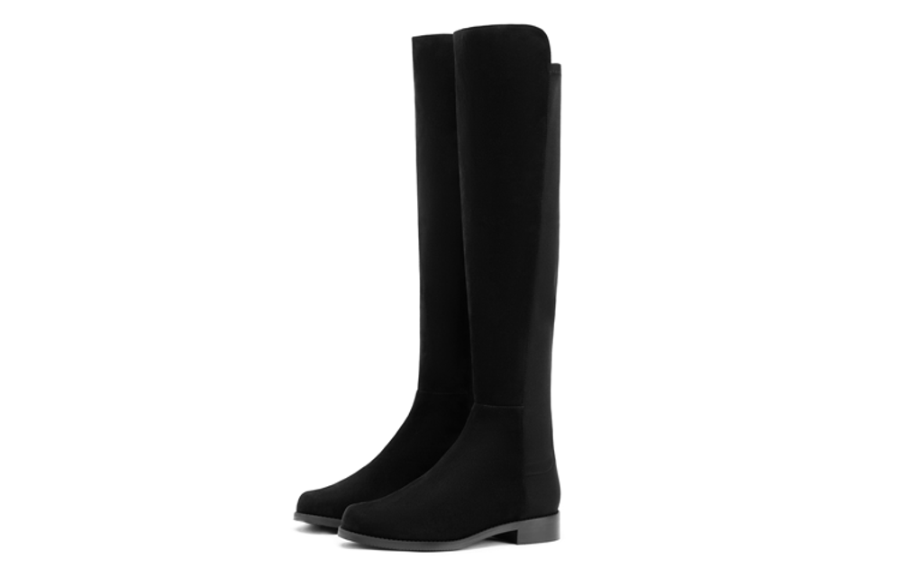 Stuart Weitzman/SW 5050 Leather Over The Knee High Boots Women"s Black