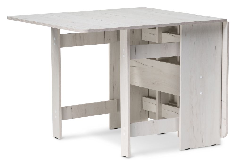 Стол-книжка Йентель 170х85х76 дуб крафт белый