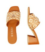 Шлепанцы кожаные gables3 Guess - коричневый(FLGGA3 ELE03)