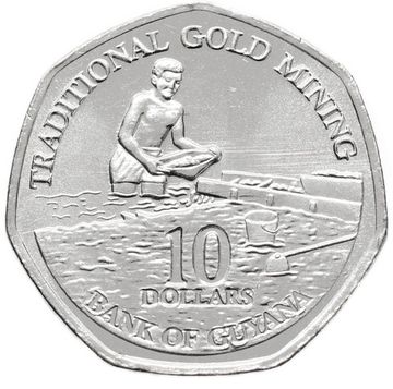 10 долларов 2013 Гайана