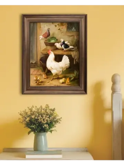 Картина интерьерная на холсте в раме 25*31 см