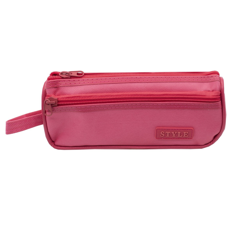 Пенал - косметичка Alingar, ткань, молния, боковой карман, петля, 90 х 200 мм, "Style", микс (бирюзовый, красный, розовый)