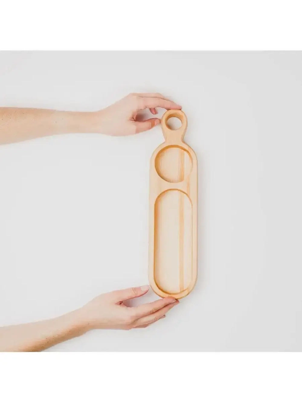 Деревянная менажница для подачи из кедра