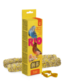 Rio 40г*2 Лакомство для птиц Палочки с яйцом и ракушечником для всех видов птиц