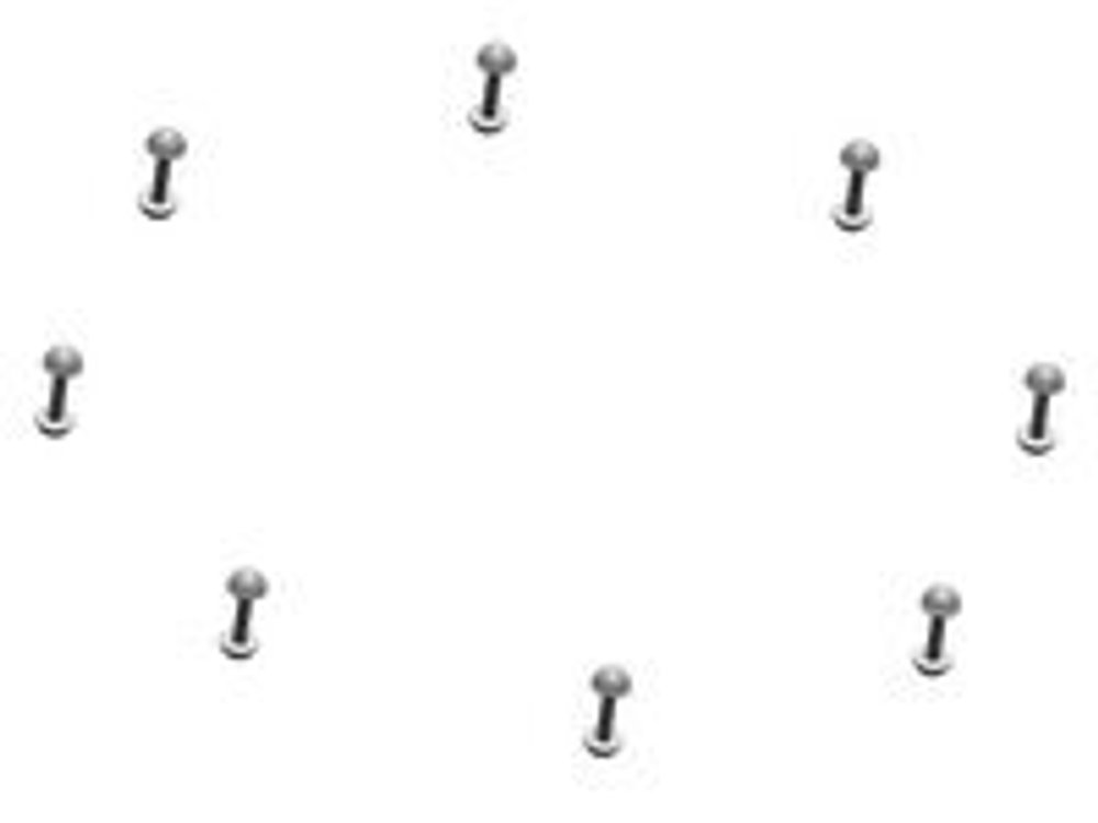 Комплект крепежей для соединения квадратного фланца