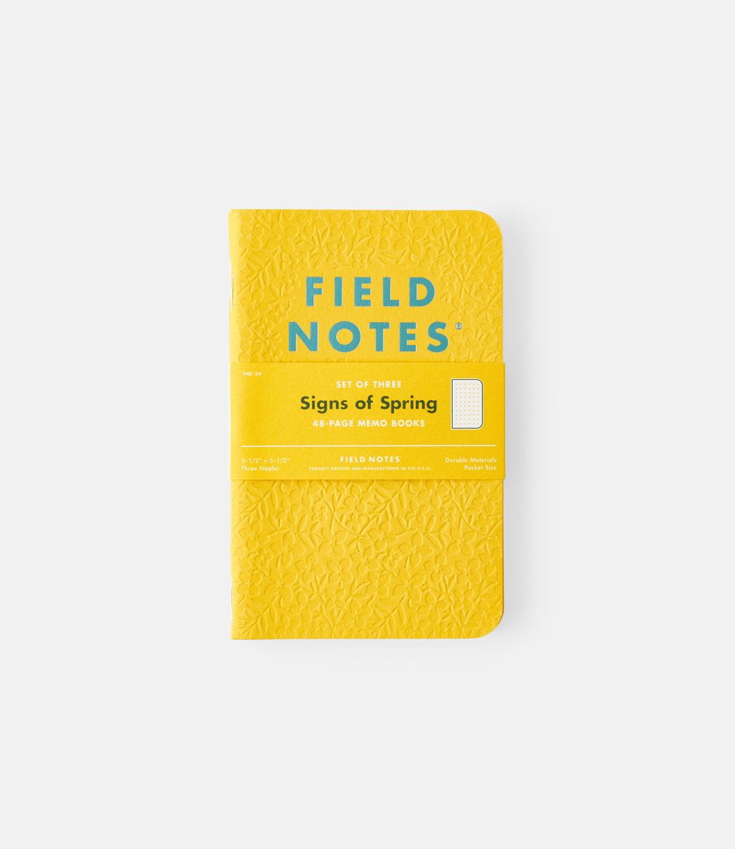 Field Notes Signs of Spring — набор блокнотов в точечную сетку