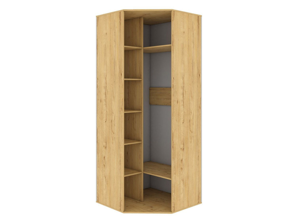 Бруно Шкаф угловой Дуб Вотан / Серый графит