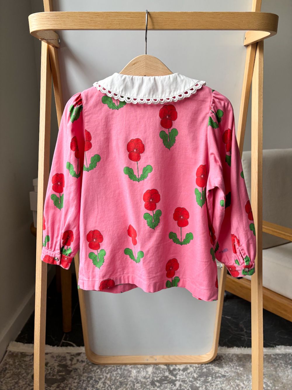 Хлопковая блузка Mini Rodini, 110