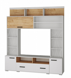 Центральная секция Оскар-18 ОГЦН-2, белый/дуб крафт