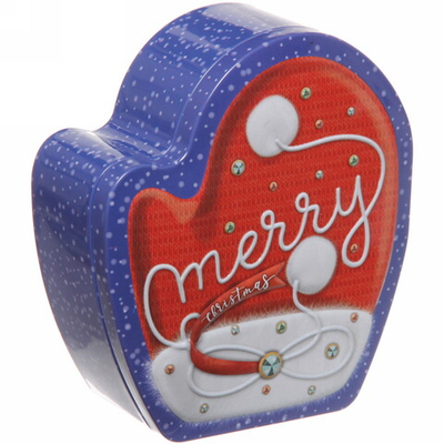 Банка жестяная «Варежка» наушники 14*13*5см