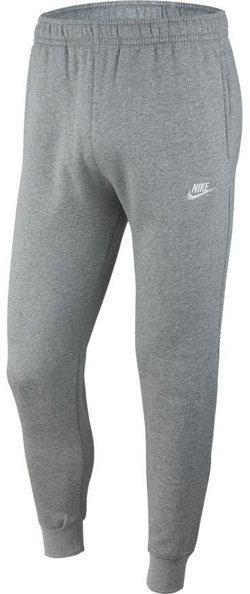 Теннисные брюки Nike Sportswear Club Fleece - grey heather/mate silver/white - Gray