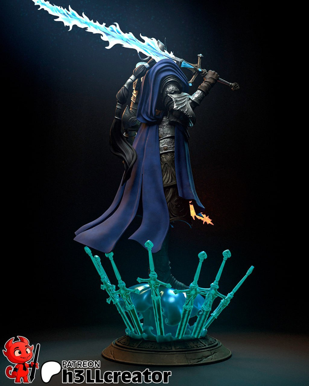 Фигурка Королева Реннала Полнолунная Rellana from Elden Ring