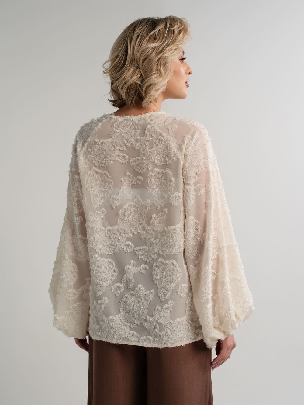 Блуза Воздушная мелодия (молочная) Б15140-7М LT Collection