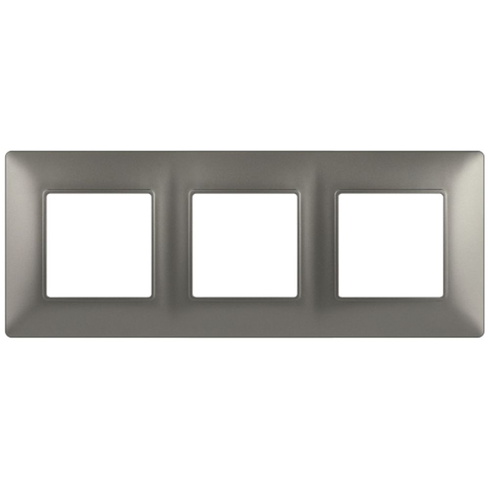 Рамка для розеток и выключателей ЭРА Elegance 14-5003-16 на 3 поста, титан