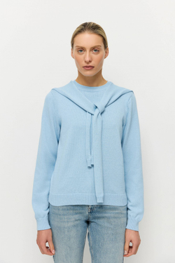 Джемпер из хлопка с кашемиром 2 в 1