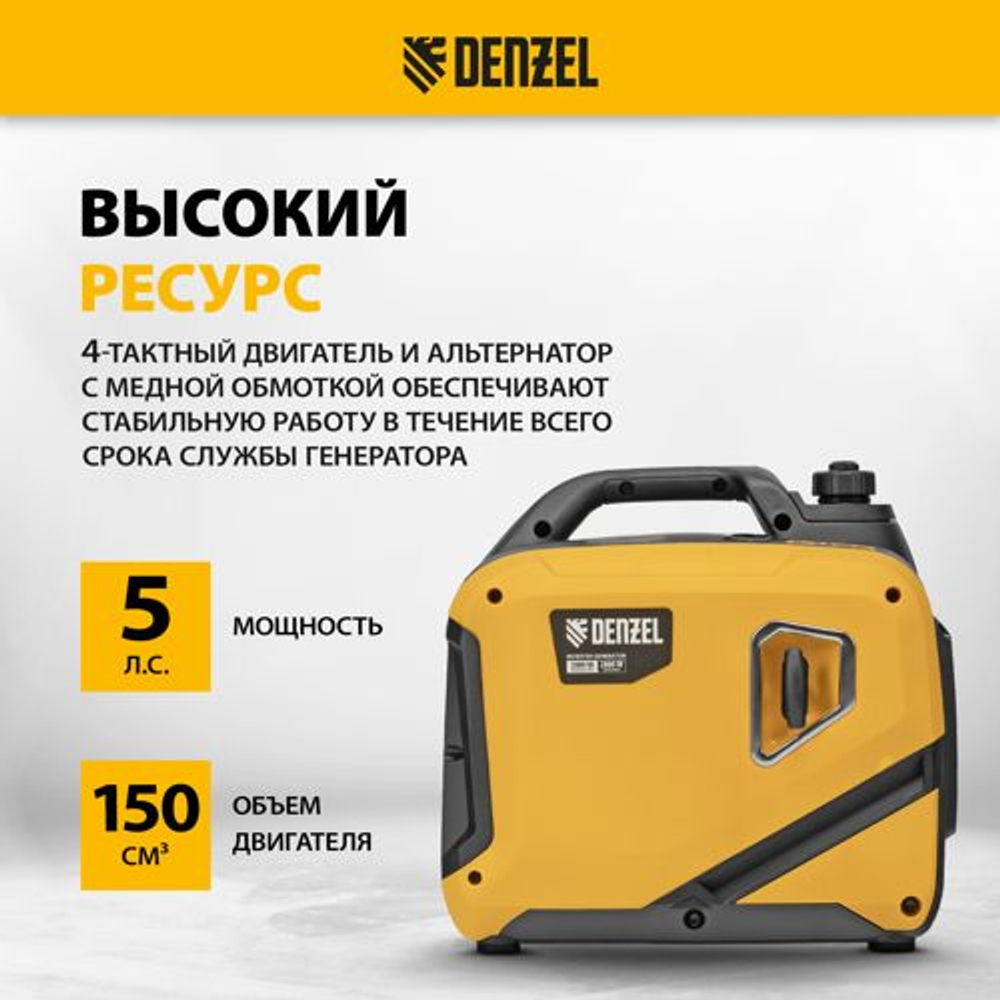Генератор бензиновый инверторный DENZEL GS-3000iS