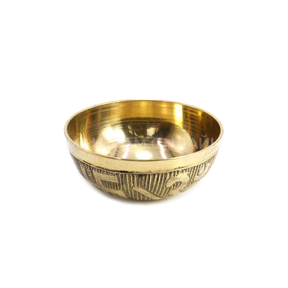 Подставка под сыпучие благовония и подсвечник латунь 5 см