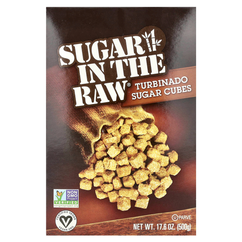 In the Raw, Sugar In The Raw®, сахарные кубики Turbinado, 500 г (17,6 унции)