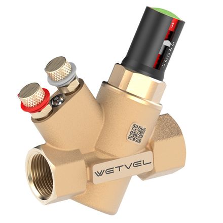 Балансировочные клапаны расхода жидкостей "Динамический поток" WETVEL DF