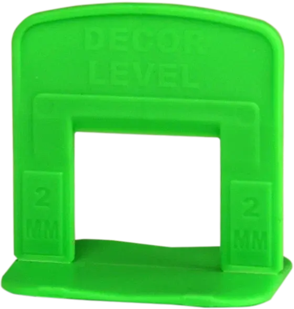 Зажим "Ворота" 2,0мм DЕCOR LEVEL 100 шт,(для крупноформатной плитки) DECOR 779-1020