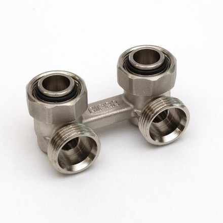 Вентиль H-образный угловой 3/4" с логотипом Rifar