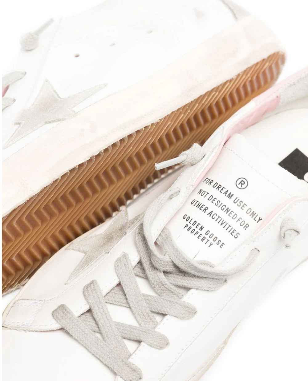 Кеды Golden Goose 'Superstar' Distressed lace-up trainers