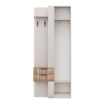 Прихожая с вешалкой и ящиками Кашемир/Авелано Чарли правый 90х35х220 см