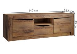 ТВ-тумба Саманта таксония шоколадная