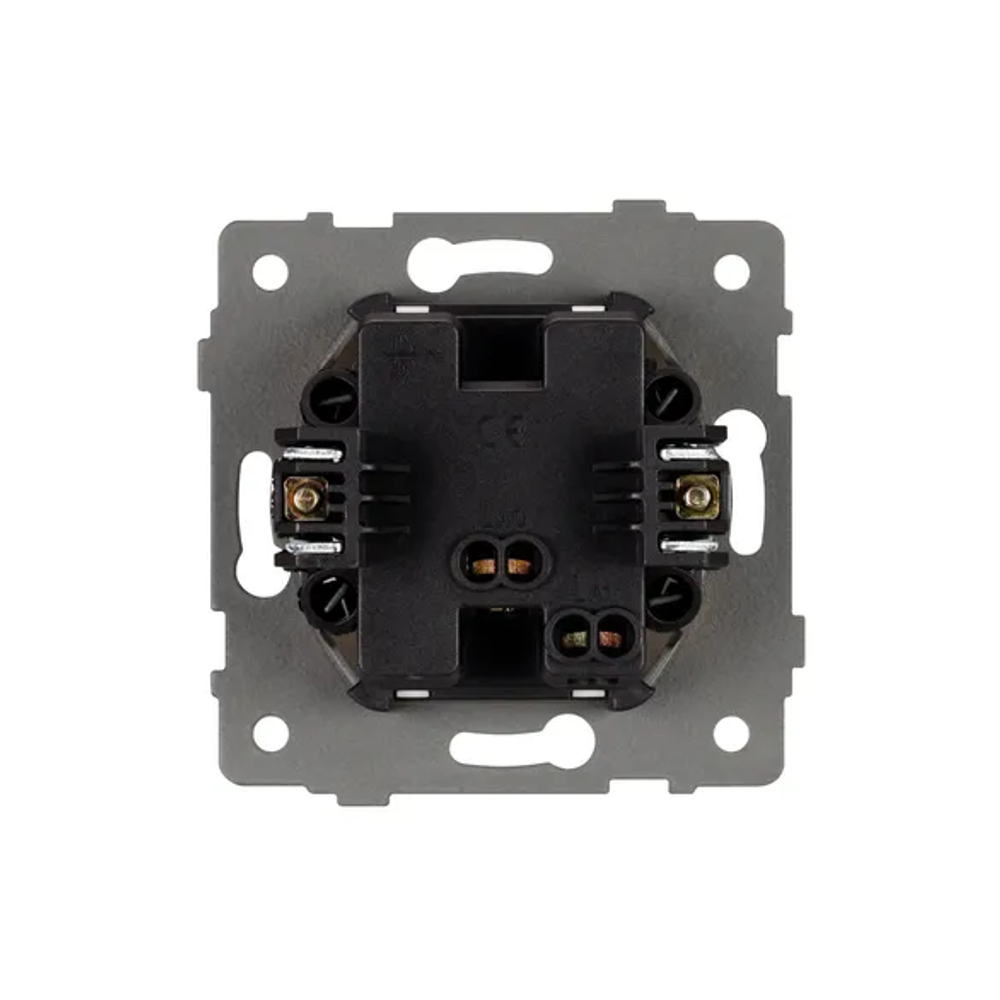 Механизм выключателя одноклавишный непроходной SWT-MK01-PL-WH-V (250V, 10A) (Arlight, -) 049867