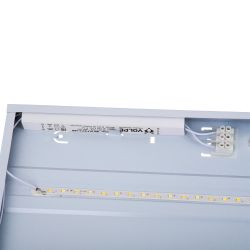 ULP-Q115 6060-36W-4000K+6500K WHITE Светильник светодиодный потолочный универсальный. Белый свет4000K-Холодный свет5000К-Дневной свет6500K. Рассеиватель призма. Встроенный и-п. Корпус белый. ТМ Volpe