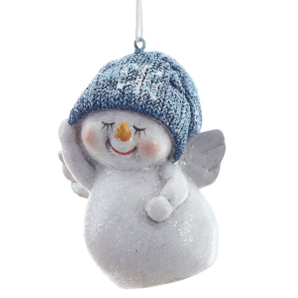 GAEM Фигурка декоративная подвесная "Снеговик", L5,5 W4,5 H7,5 см, 2в.