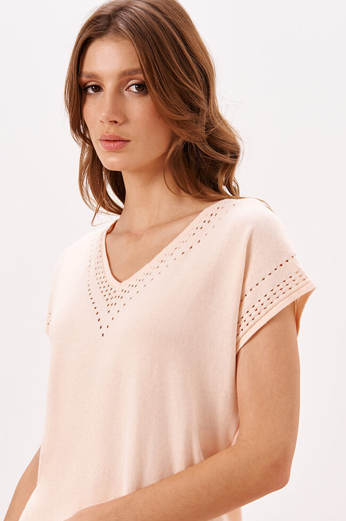 23278 Джемпер женский (персиковый)