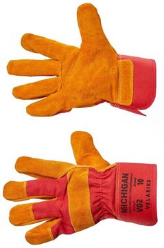 Перчатки комбинированные спилковые МИЧИГАН V02 р.10