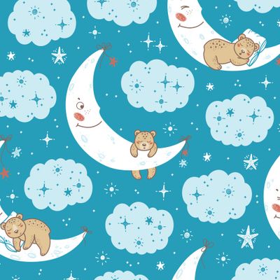 Спящие мишки на луне