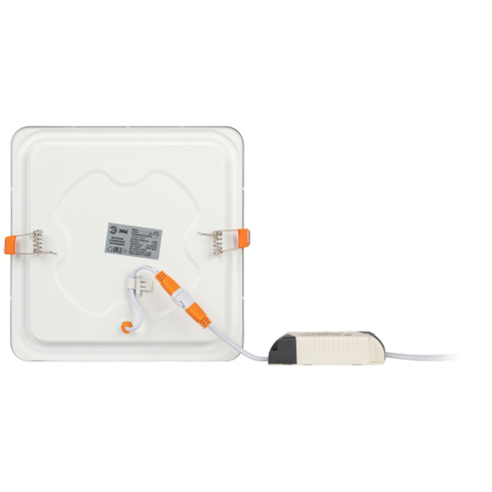 Светильник светодиодный встраиваемый Даунлайт ЭРА LED 2-16-6K квадратный 16Вт 6500К | Downlight