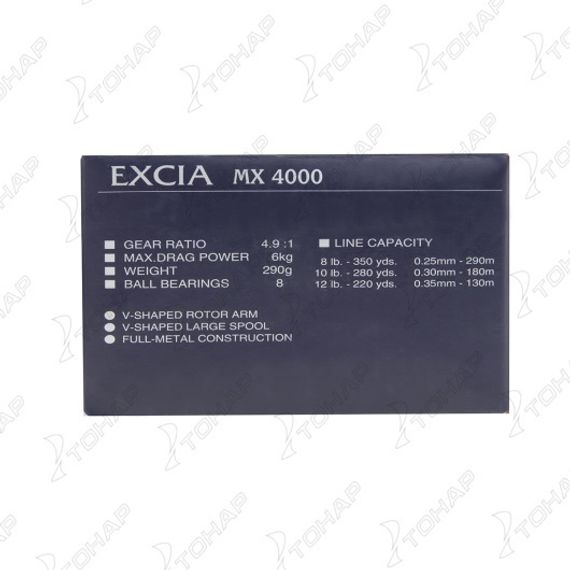 Катушка Excia MX 4000, 8+1под Ryobi